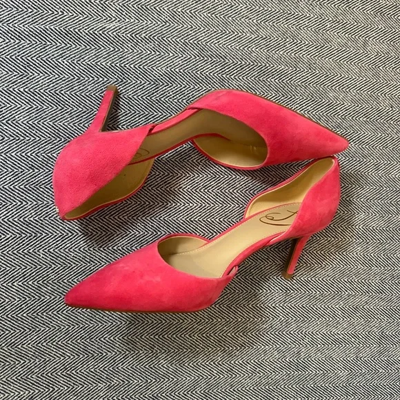 SAM EDLEMAN - Viv Pointed Toe d'Orsay Suede Pump - Picture 3 of 9